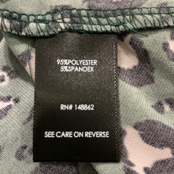 TORRID | 3X | Green Leopard Hi-Low Dress - Picture 6 of 6